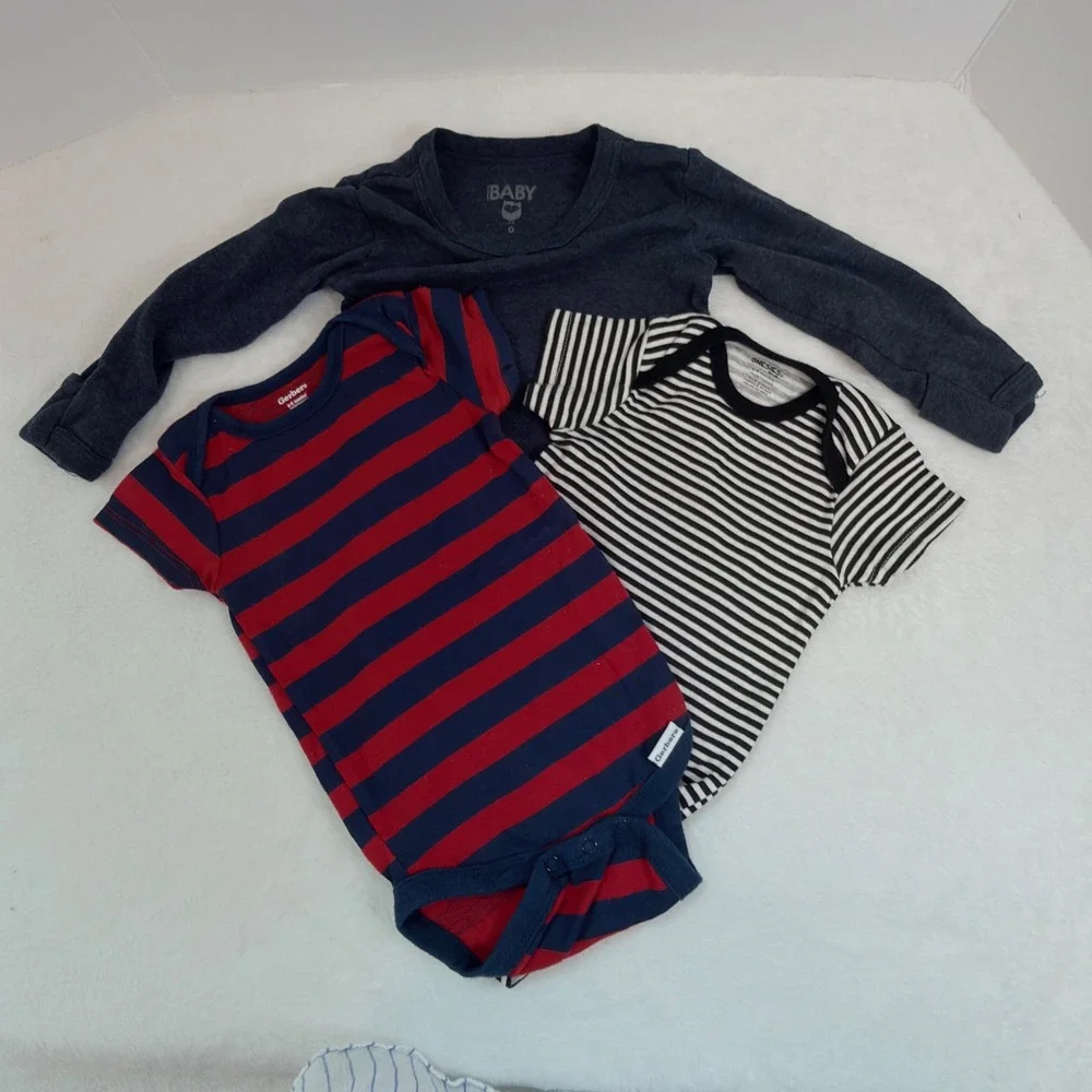 Mixed Brand Baby Boy Clothing Lot 6-9M Multicolor 13 Outfits Sleepers Set